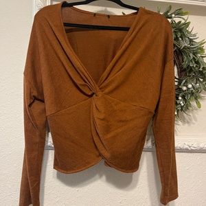 Criss Cross Vneck Sweater